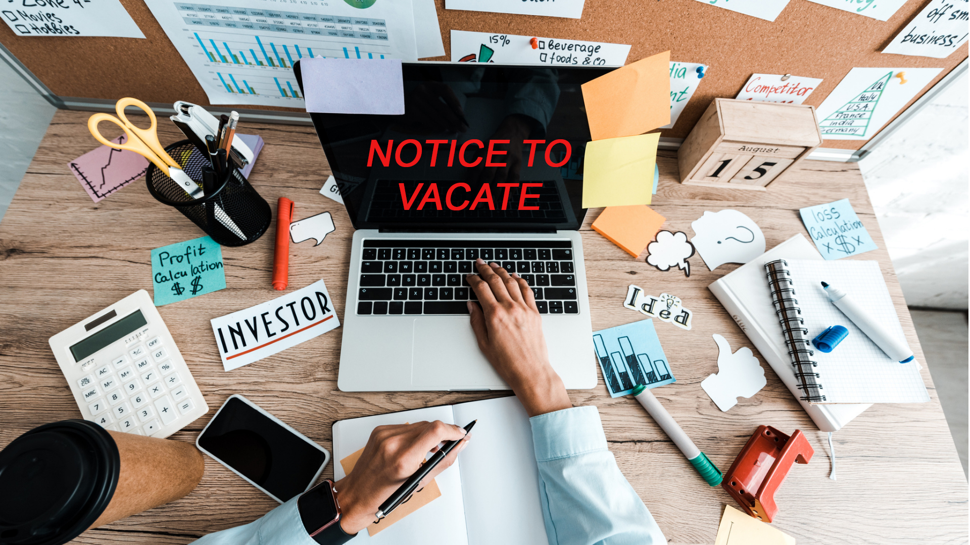 How to write notice to vacate, download PDF template