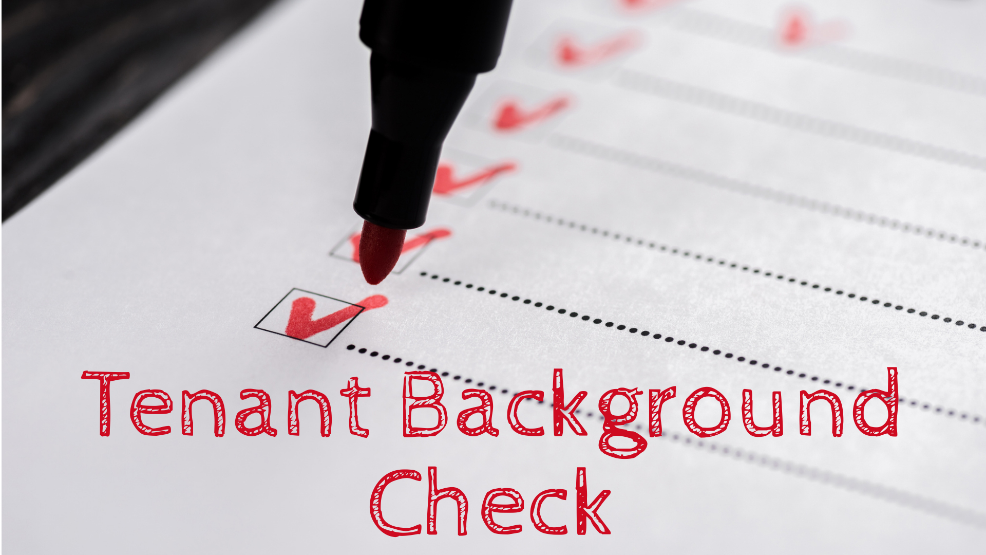 tenant background check and tenant screening
